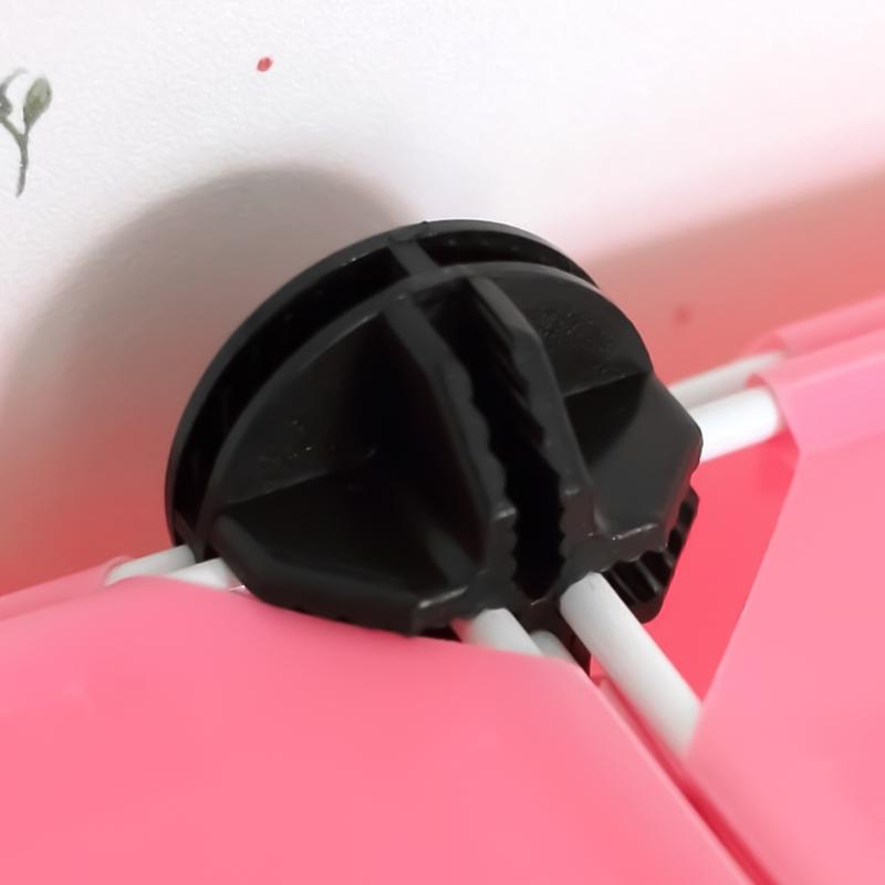4 Pieces Sturdy Plastic Resin Cuves Connectors for Quick Assembly and Reconfiguration of Storage Grids Daily Use