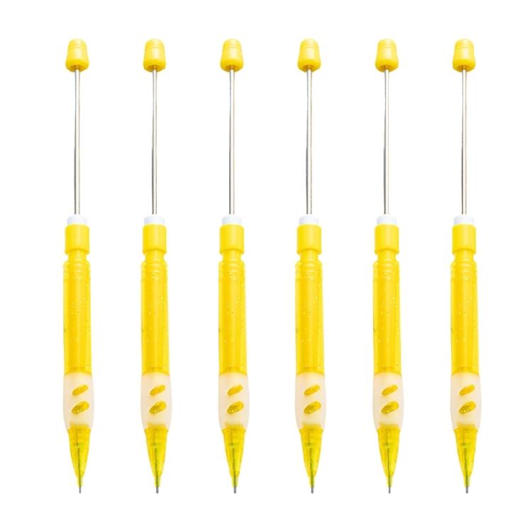 6Pcs Beadable Drawing Automatic Pencil Beadable Mechanical Pencils 0.5mm Mechanical Automatic Pencil For Adult Kid
