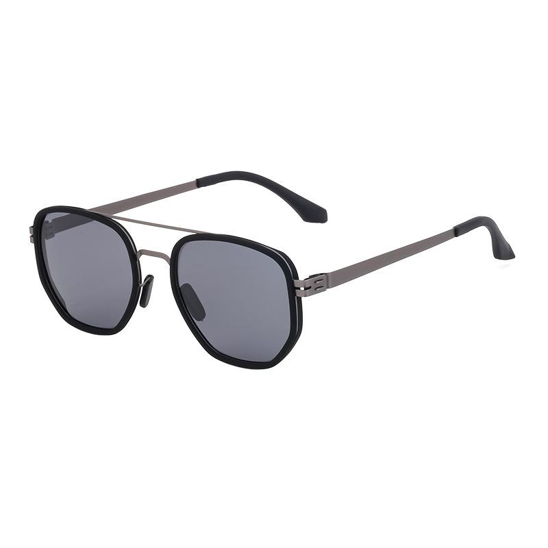 JYL TS Men's Screwless TR - Retro Square Polarized Driving Shades MY-ZTT011