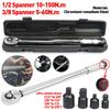 Ratsche Drehmomentschlüssel Vierkantantrieb 10-150 Nm Umkehrbare Ratsche Schlüssel 1/2 Zoll Einstellbarer Drehmomentschlüssel Präzises Voreingestelltes Handwerkzeug
