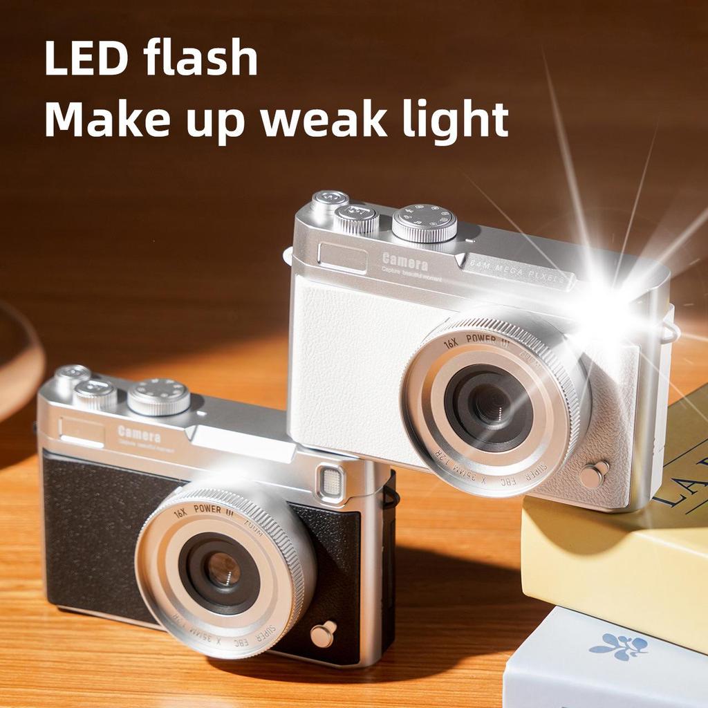 4K HD Retro Camcorder with Flip-out Screen for Students & Travelers