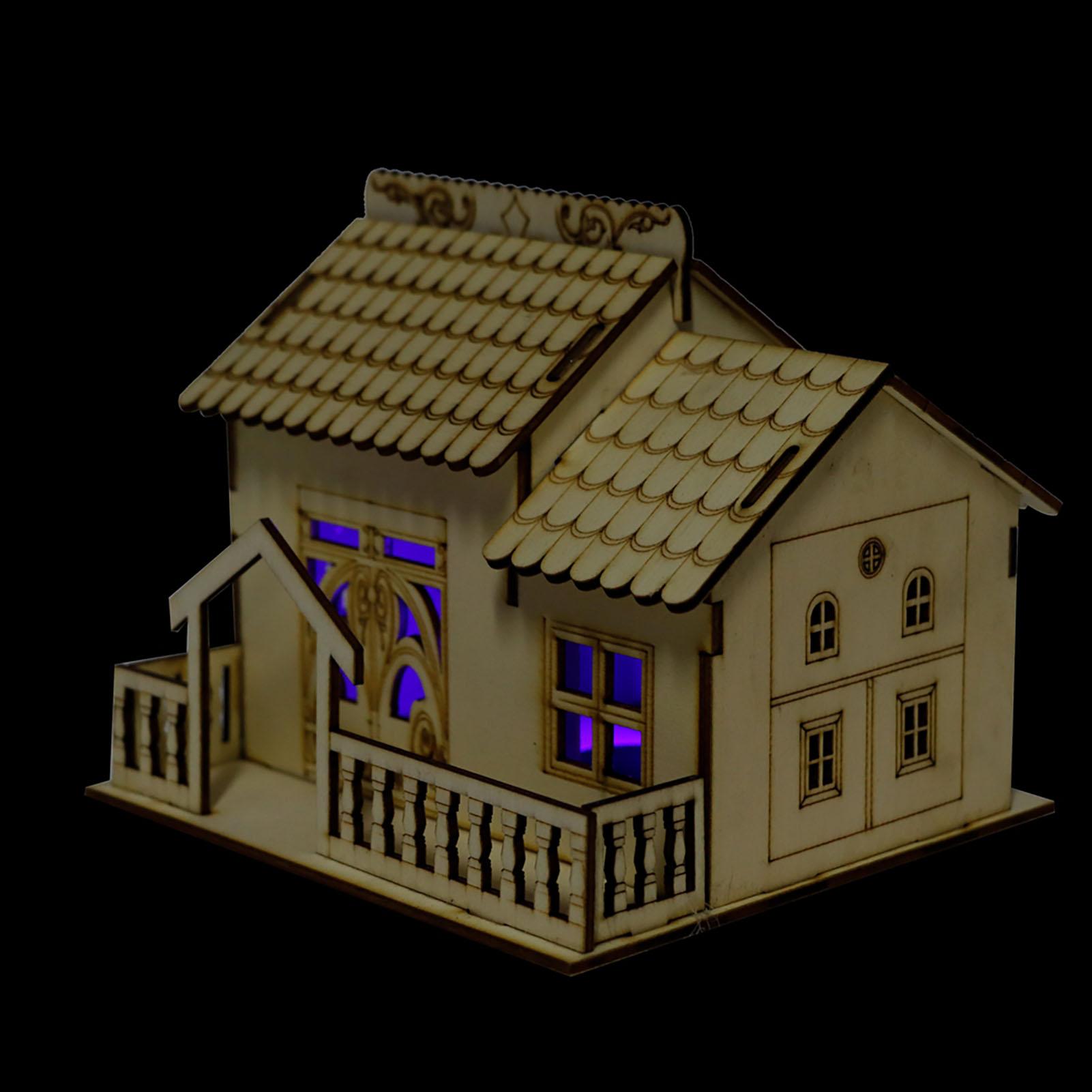 

Miniature Villa Money Coin Storage Box Money Bank House Model Home Decor(Triangular Gate)