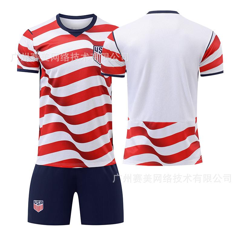 

2026 USA Home World Cup Jersey 10 Pulisic 8 McKenney Children s Football Suit Match Suit Men 28#
