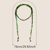 Lightweight Colored Glass Glasses Chain Vintage Handmade Beads Glasses Hanging Rope Adjustable Anti Loss Mask Chain Men Women