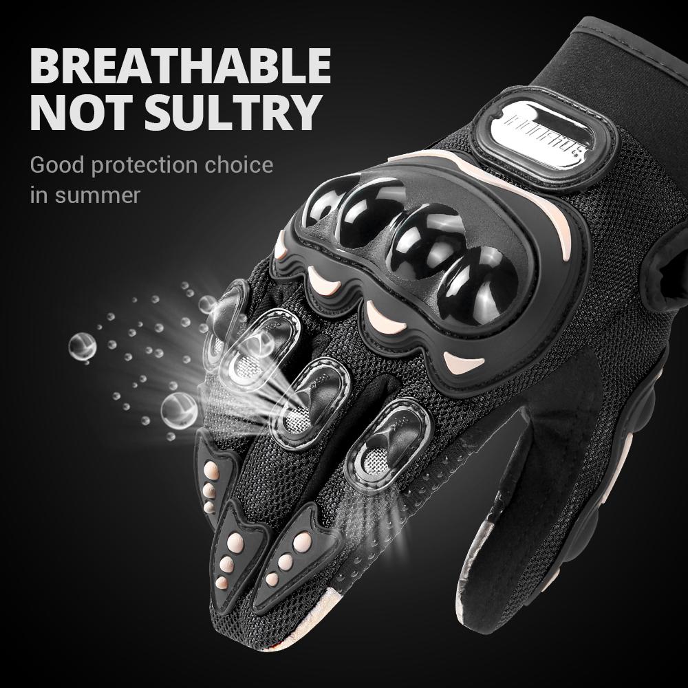 Four Season Motorcycle Gloves Anti Drop Breathable Off-road Motorcycle Riding Gloves Touch Screen Full Finger Sports Gloves