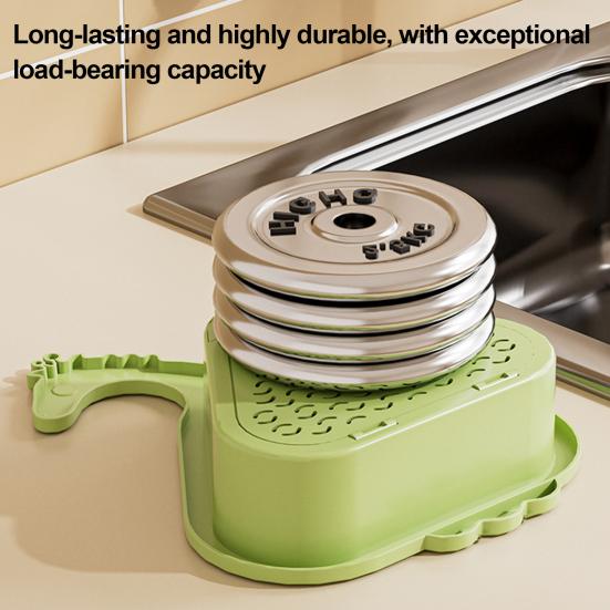 Yousheng Sink Strainer Basket Triangular Design Easy to Install Automatic Dumping Sink Strainer Basket Faucet Sponge Storage Rack