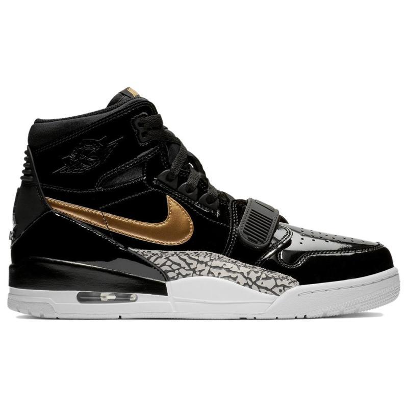 Jordan Legacy 312 Black Gold Patent Jordan AV3922-007