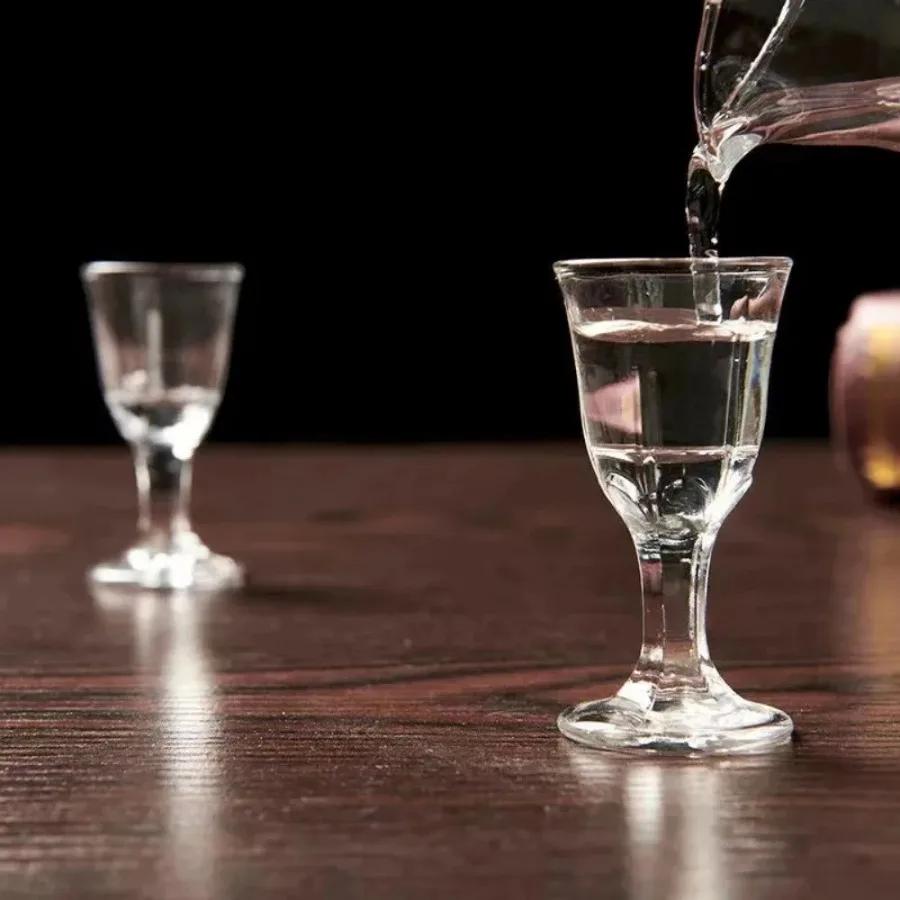 Kreativní sklenice na víno Pohodlná a stylová Malá sklenička Odolná sada sklenic na whisky s dávkovačem Barové sklo Trend Sklenice na víno Sklo Potřeba