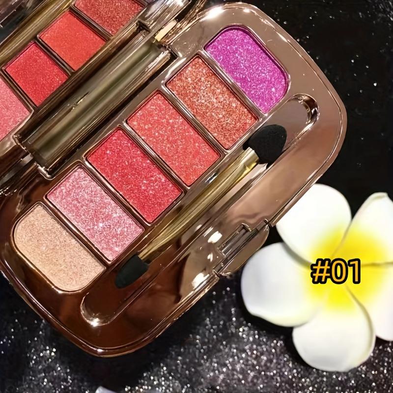 

Поляризованная мерцающая палетка теней для век 6 цветов с бриллиантовым перламутровым глиттером - Включает кисть и зеркало для улучшенного макияжа глаз