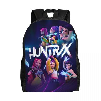 Custom Kpop Hunter Demons Laptop Rugzak Vrouwen Mannen Casual Boekentas Voor School College Student Huntrix Tas