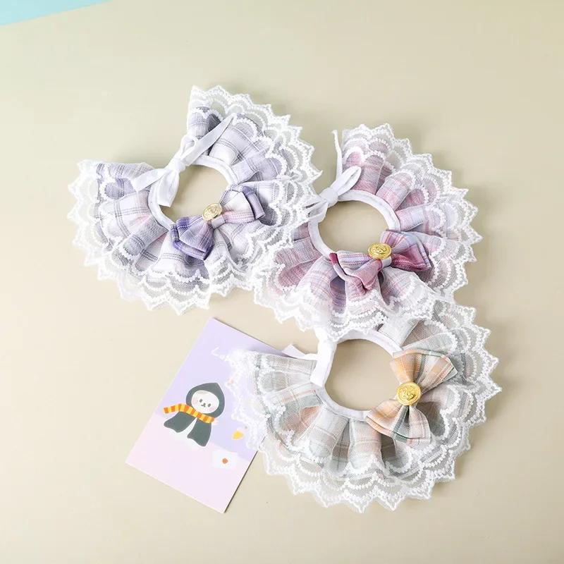 Perlový psí obojek Šperkový Hedvábný Svatba Kočky Štěně Stužka Šátek Přívěsek Domácí mazlíček Mašle Náhrdelník Saténový Nový Koťátko Doplňky Potřeby pro domácí mazlíčky