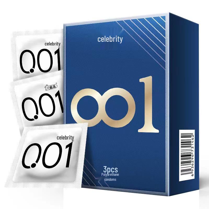 Ultra Thin Ribbed & Lubricated Condoms with Hyaluronic Acid - 10 Pack Adult Sex Toy