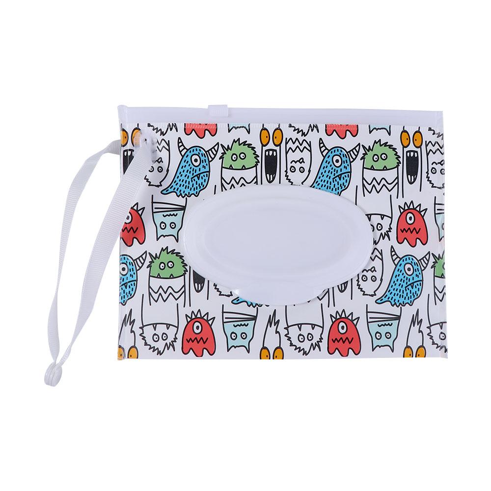 Lightweight Cute Reusable Eco-friendly Refillable Portable Wipes Case Wet Wipes Box Wipes Container Wet Wipes Bag