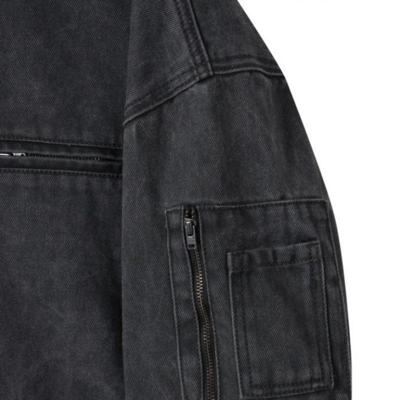 Customellow Gray Pigment Dying Blouson Cwuam25381gyd