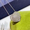 Korean Minimalist Heart-Shaped Luxury Necklace: Elegant Diamond Clavicle Chain for Women