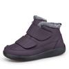 Women Snow Boots Hook‑and‑Loop Men Warm Short Booties Waterproof Non‑Slip Winter Cotton Shoes for Outdoor Walking Big Size 36-47