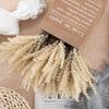 2 Pcs Artificial Wheat Stalks Faux Corn Stalks Bouquet Fake Wheat Ear Blossoms for Home Kitchen Office Flower Arrangement Wedding