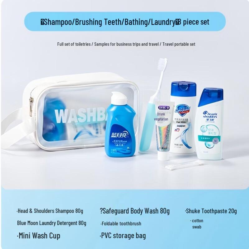 8-Piece Portable Travel Toiletries Kit