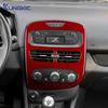 Carbon Fiber Center Console Sticker Trim for Renault Clio 4 2013-2018 LHD RHD Interior Accessories