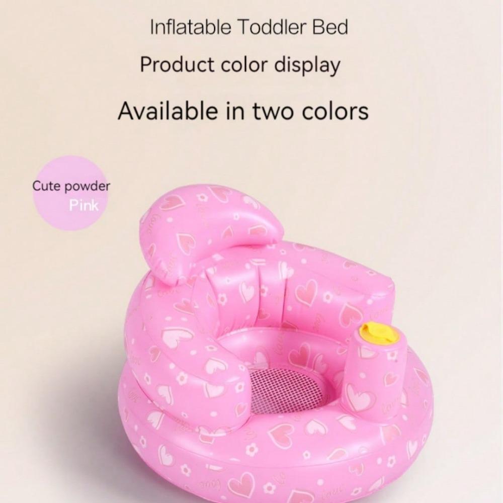 1pc Baby Inflatable Sofa Chair For Learning To Sit, With Built-In Air Pump, Foldable
