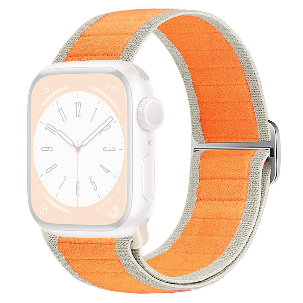 Watch Band For Apple Watch Series 10 9 8 7 SE 6 5 4 3 2 1 42mm 41mm 40mm 38mm Elastic Nylon Figure-8 Buckle Strap