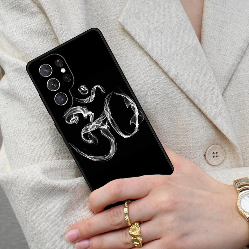 Aum Om Symbol Cell Phone Case for Samsung Galaxy S26 Ultra S25 S24 S23 S22 S21 S20 Note10 Cover