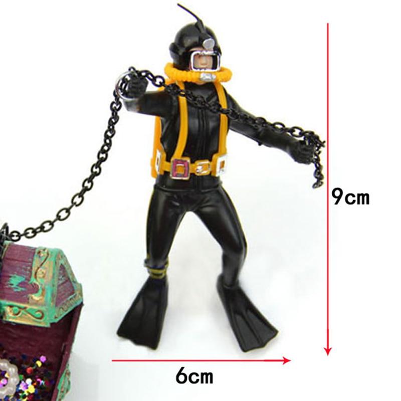 Air Action Diver Hunter Treasure Chest Decor Aquarium Decoration Underwater Landscape Ornaments