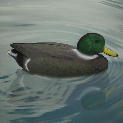 Floating Duck Decoy 3D Mandarin Duck Decoy Outdoor Duck Decoy with Keel for Hunting Fishing Pond Decoration