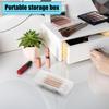 S/L Portable Cotton Swab Dispenser Travel Cotton Swab Storage Box Small Transparent Cotton Ball Holder Cotton Swab Holder Case