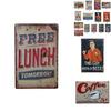 Vintage Tin Sign For Garage And Bar With Timeless Retro Metal Art Poster Design