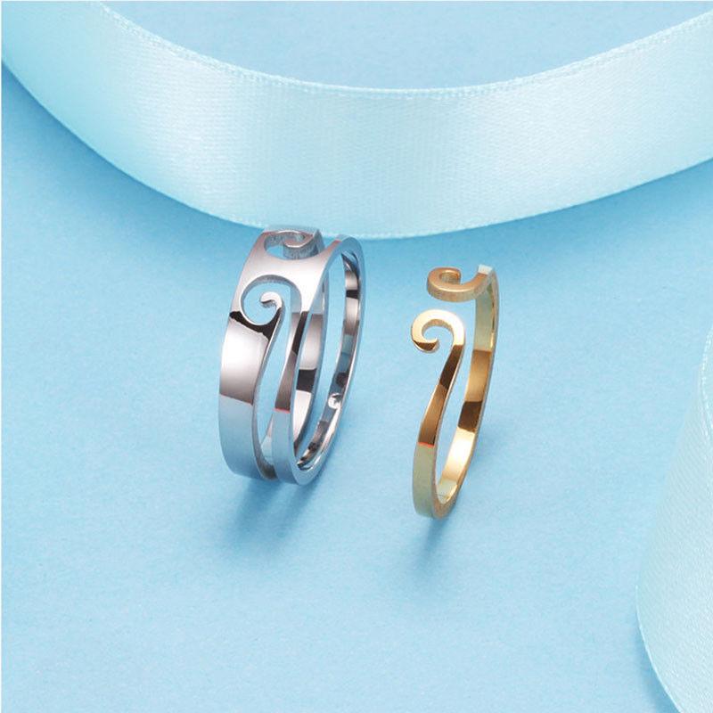 Two Magic Wedding Rings Buy 2Pcs/Set Stainless Steel Monkey King Magic Double Rings For Couple ...