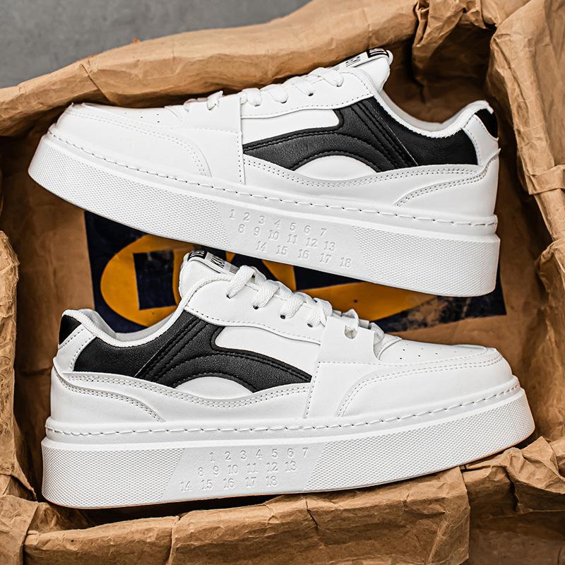 Color Matching Platform Men's Shoes Versatile, Lightweight and Heightening Board Shoes Sports Couple Student Casual Shoes