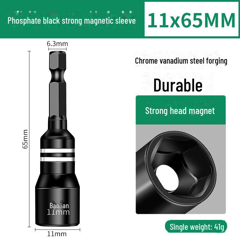 8mm Hex Magnetic Sleeve Screwdriver Head for Disassembly and Installation