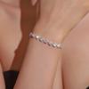 Premium Super Flash Full Diamond Bracelet Women'S Light Luxury Geometric Small Square Bracelet Sweet Simple Bracelet