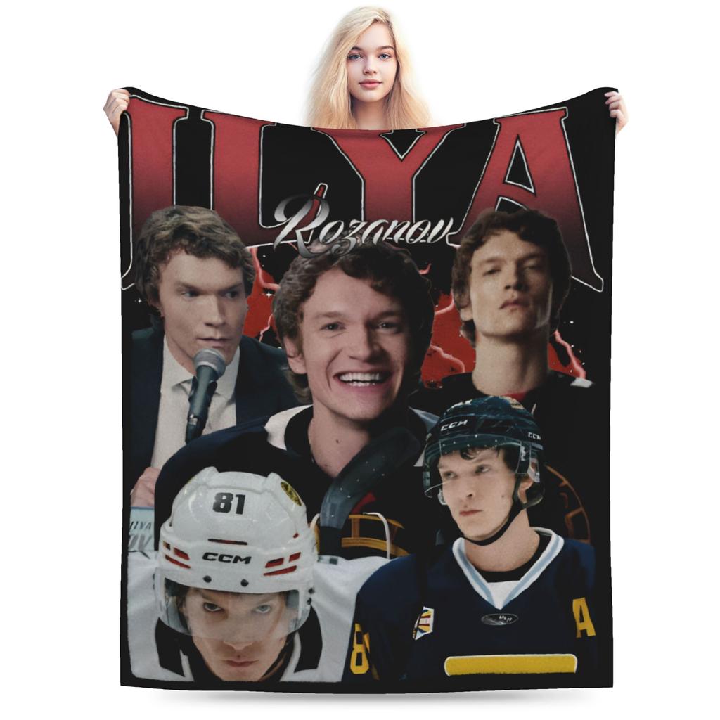 Warm Cozy Blanket Travel Office Ilya Shane Hockey Romance Heated Rivalry Throw Blanket Print Bedspread For Home Decor