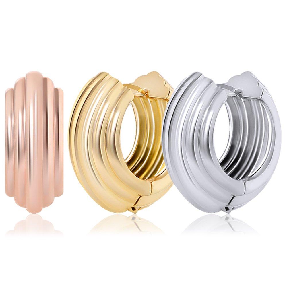 14K G.F. Nez One-Touch Ring Earrings Ea2170