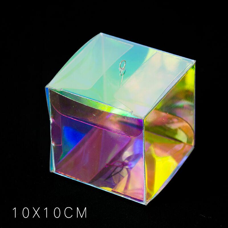Iridescent Diamond Cube Wedding Ceiling Ornament for Decoration