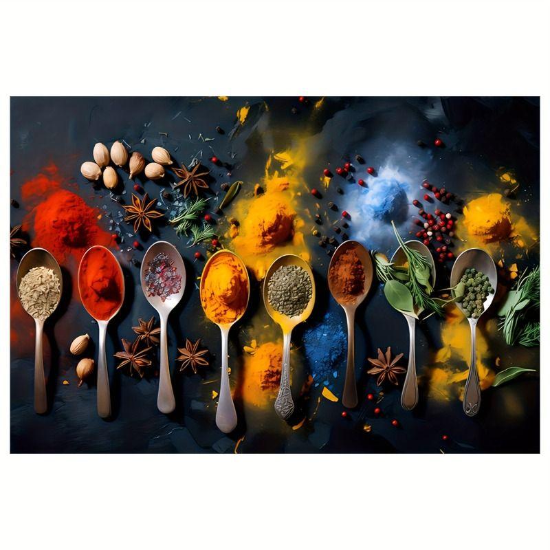 Retro Metal Tin Sign Spices Kitchen Bar Cafe Restaurant Wall Art Decor