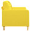 Vidaxl 2-Seater Sofa, Light Yellow, 120 Cm, Upholstered In Fabric