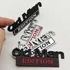 Old Man Edition 3D Emblem Sticker Badge Fender Funny Decals Car Truck Replacement Door Decoration for Universal Car SUV