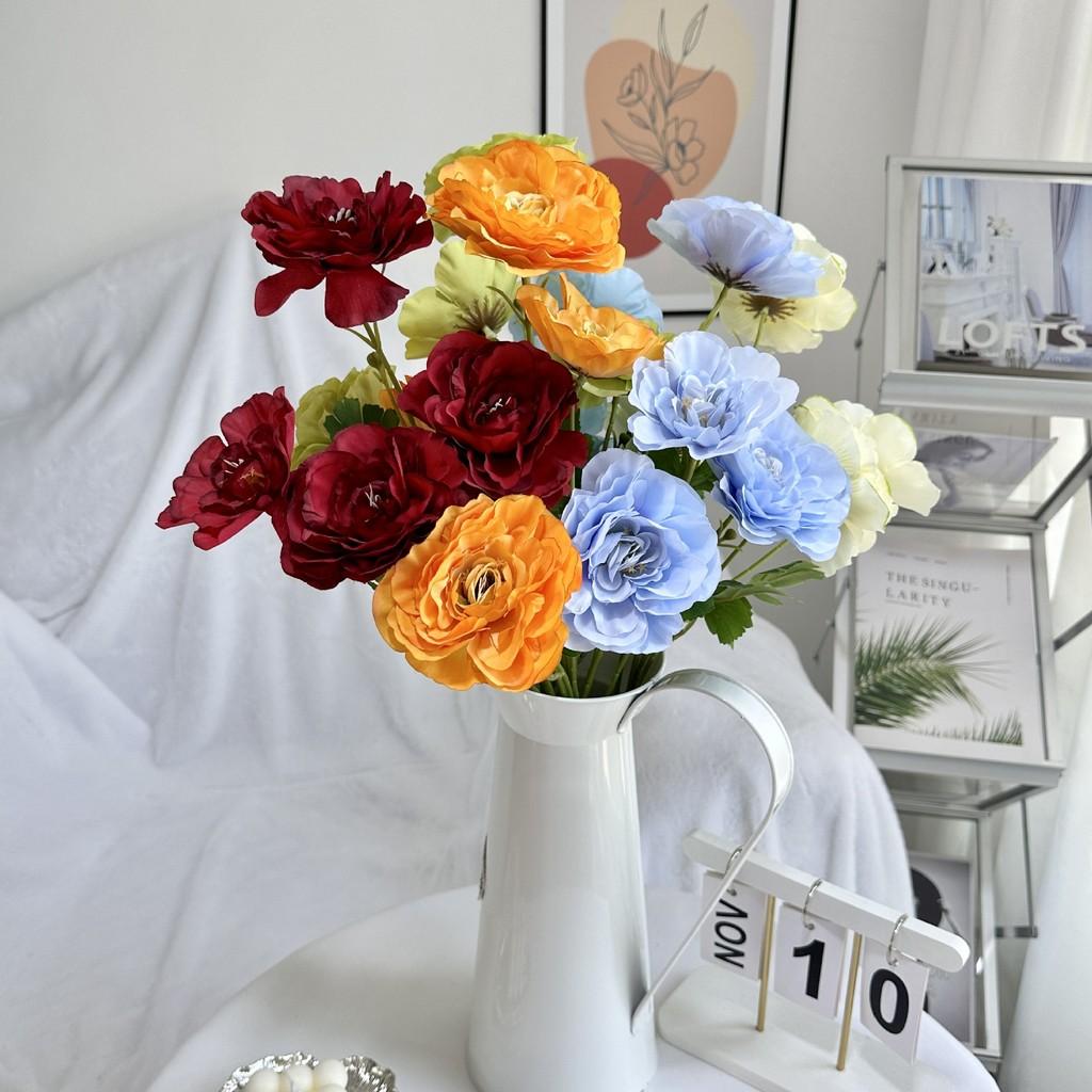 Flower Peony Artificial Wedding Hotel Restaurant Decoration Desktop Ornament