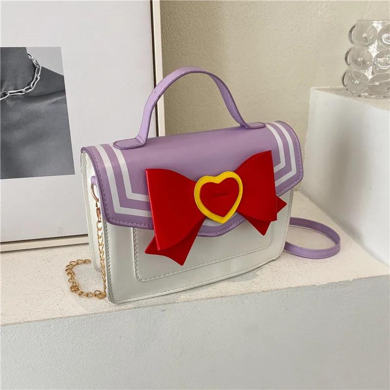 

Anime Sailor Moon Luna Ladies Handbag Cat Shape Chain Women Shoulder Bag Cosplay Leather Girls Tote NEW PU Kid Friendly Entertaining Fun Safe