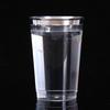 25Pcs Juice Cup Transparent Large Capacity Plastic Rimmed Disposable Water Glass Party Accessories