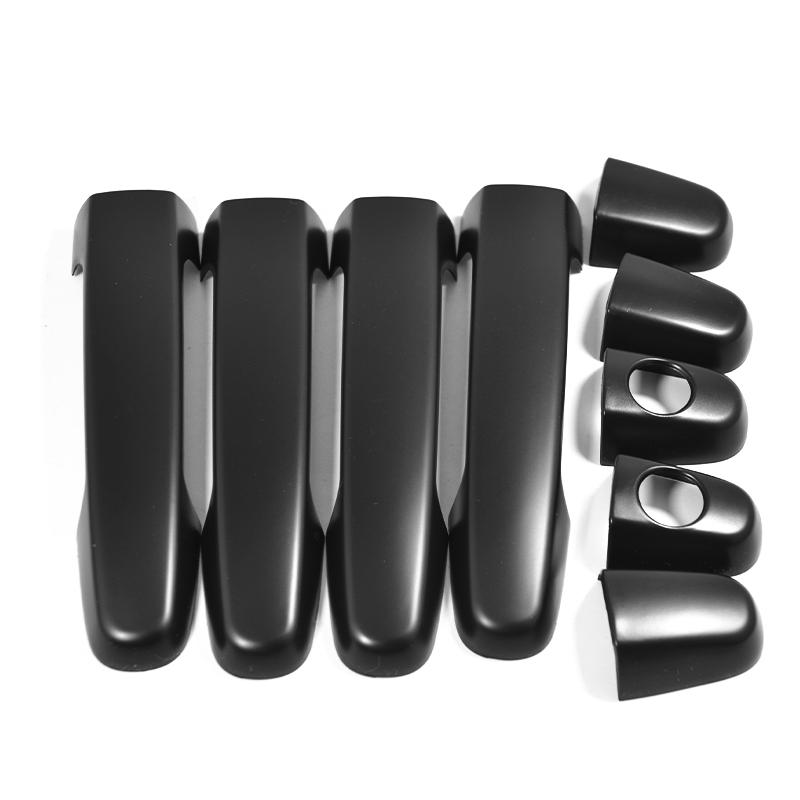 Accessory glossy black car Side Door Handle bowl cover trim For toyota hilux vigo 2005-2015 2012 2010 2008 2009  2014 2013 2014 Single key hole