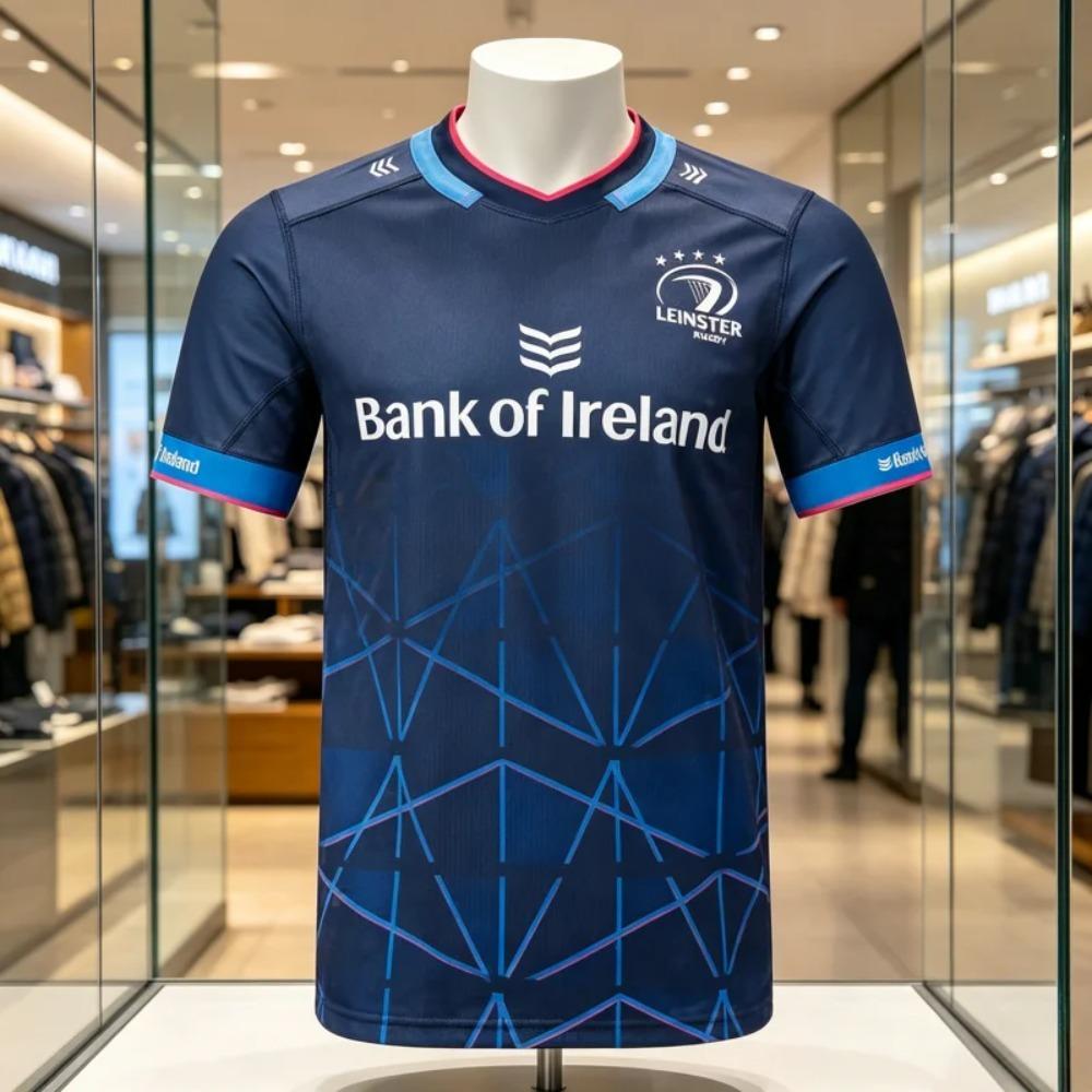 RUGBY JERSEY LEINSTER Rugby JERSEY Summer Outdoor Sports Fitness Fabric Comfortable Quick Drying Family Matching Tees S