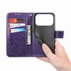 For iPhone 17 Pro Case with Strap Butterfly Pattern PU Leather Wallet Phone Cover