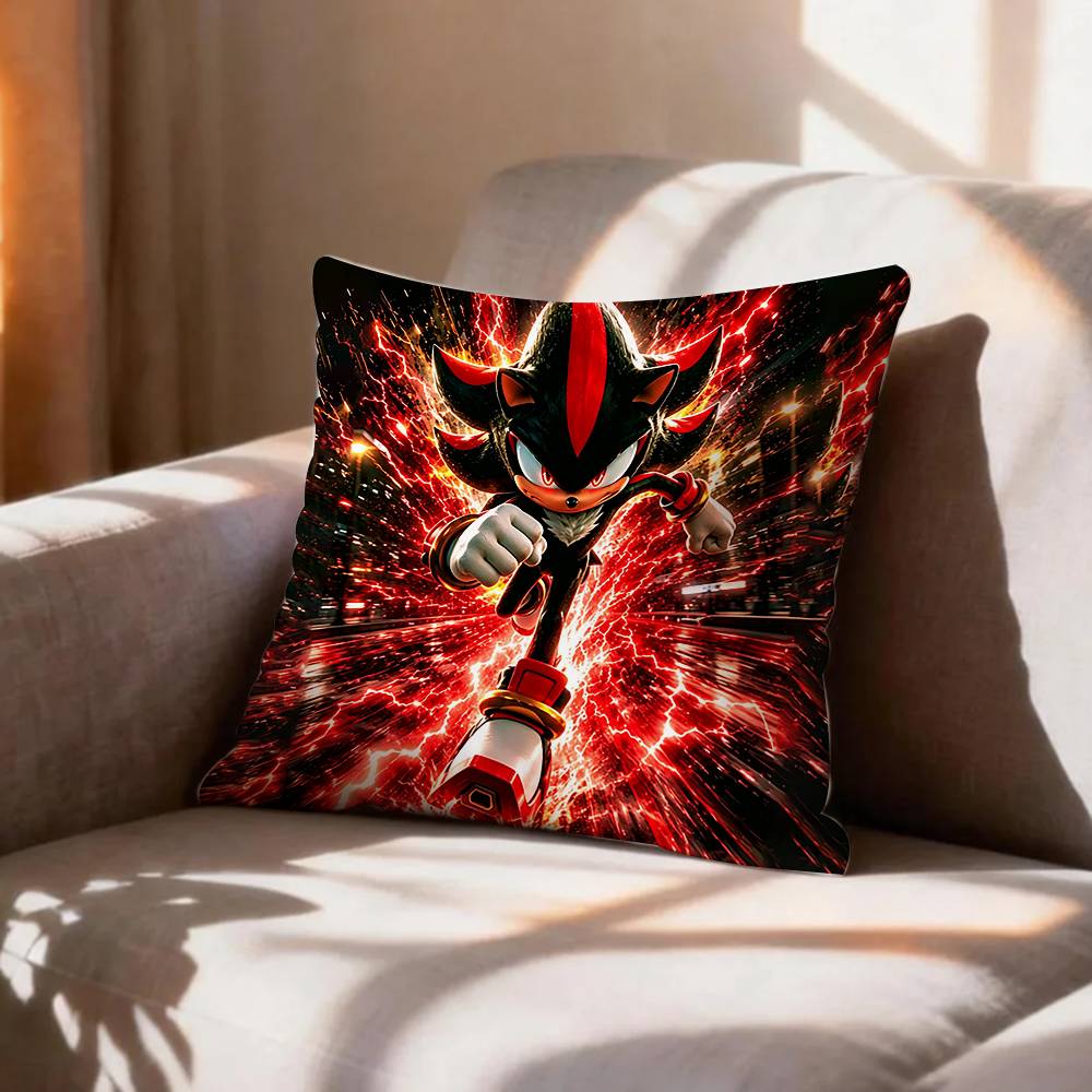 COOL SShadows SSonics Hedgehog Pillow Case Pattern Printed Pillowcase For Living Room Sofa Cushion Cover
