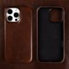 Retro For Iphone 16 Pro Max 15pro 14 13 11 Case Luxury Genuine Leather Cases for Iphone15 Vintage Back Cover Phone Cases Fundas