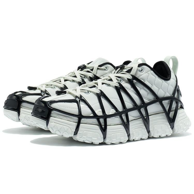 Li Ning Mix Ace Trendy Low top Casual Shoes Men's Frost White Black ARYR013-5