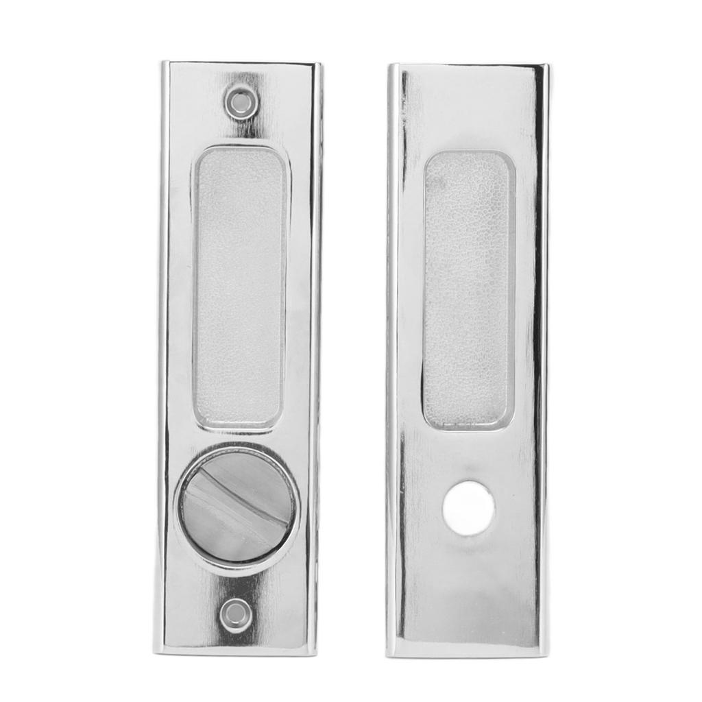Zinc Alloy Invisible Recessed Handle Latch with Keys for Bathroom Balcony Pocket Door Sliding Barn Door